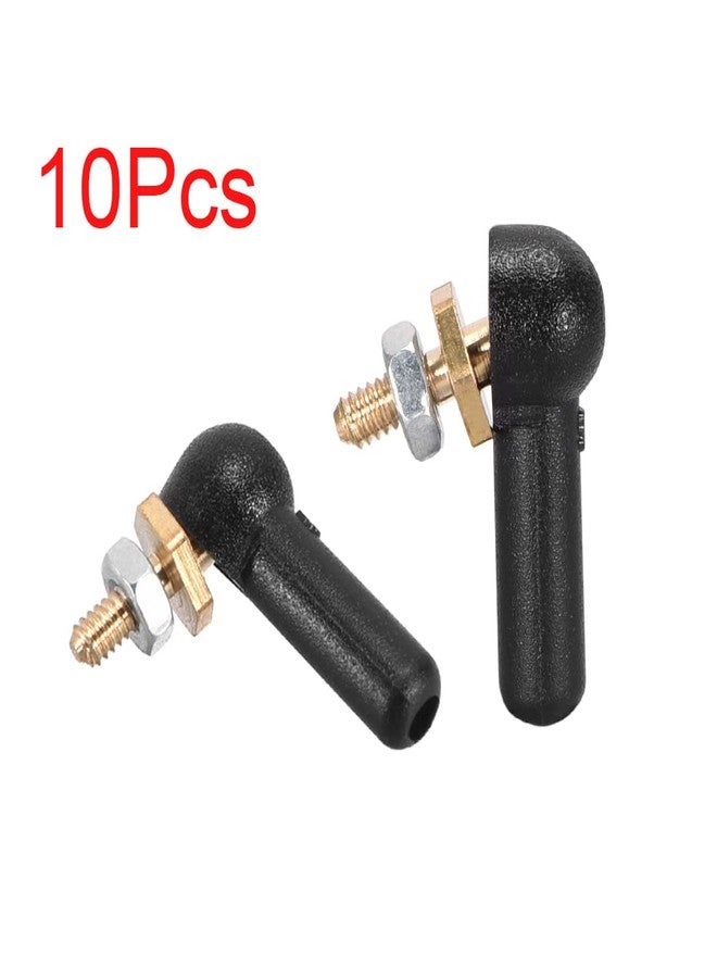 HIPICCO 10 PCS 2mm/M2 Linkage End Tie Rod End Metal Ball Head Black for RC Boat Airplane Robot - Image 3